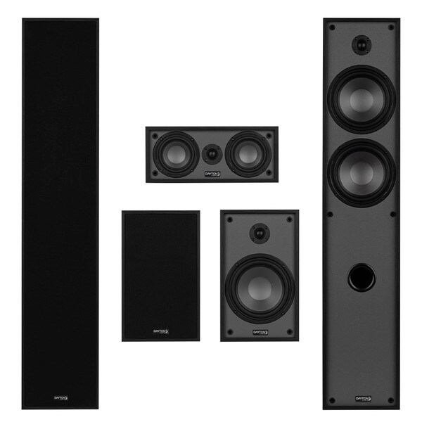Main product image for Dayton Audio Classic Collection Black 5 Channel Home Theater Bundle300-6702